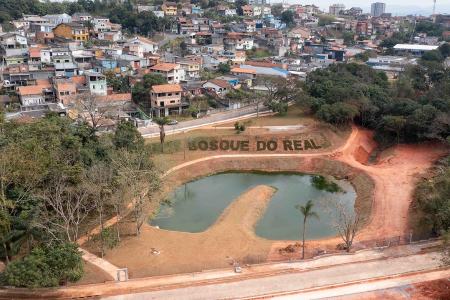 Imagem: Novo parque em Arujá está quase pronto e moradores não veem a hora de aproveitar. Publicada no portal A+.