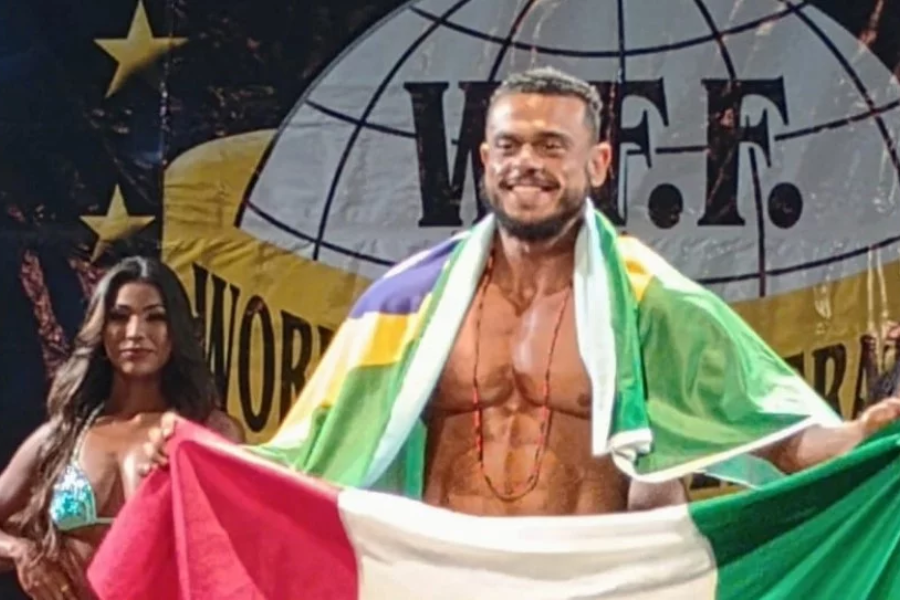 Imagem: Fisiculturista de Osasco conquista título na Copa Pan-Americana no Chile. Publicada no portal A+.