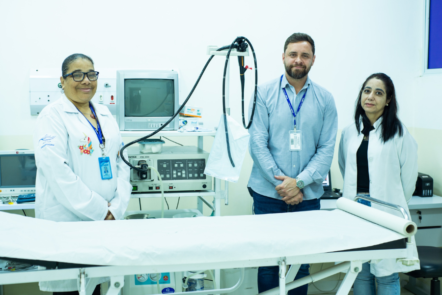 Imagem: Arujá zera fila de exames de colonoscopia e endoscopia com atuação do Centro Avançado de.... Publicada no portal A+.