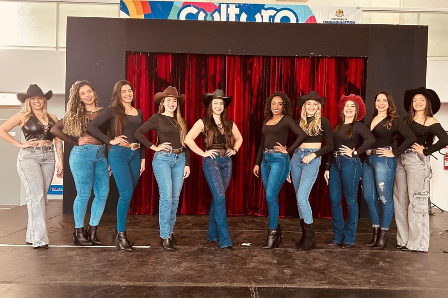 Imagem: Itaquá Rodeio Fest define finalistas do concurso que elegerá Rainha e Princesas da edição 2025. Publicada no portal A+.