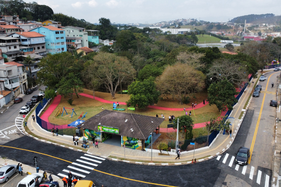 Imagem: Bosque do Real: Arujá inaugura terceiro Parque Municipal em cinco anos. Publicada no portal A+.