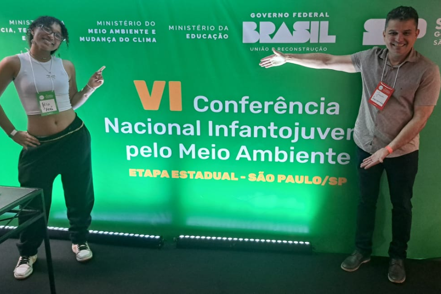 Imagem: Estudante de Poá vai representar São Paulo em conferência nacional sobre justiça climática e educação ambiental. Publicada no portal A+.