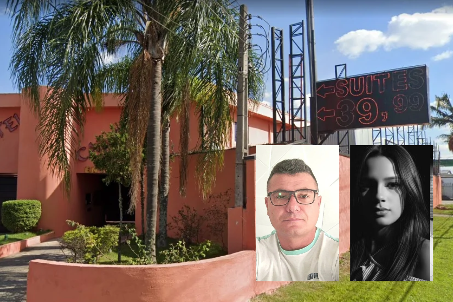 Imagem: Água avermelhada e pó branco intrigam em caso de mortes em motel de Mogi. Publicada no portal A+.