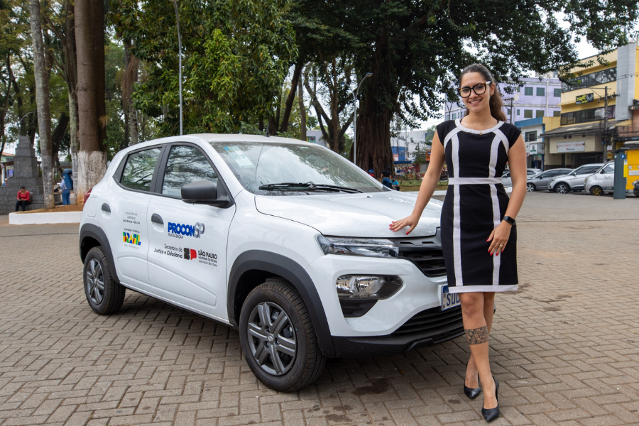 Imagem: Procon de Itaquá recebe carro zero km e tablets para reforçar fiscalizações. Publicada no portal A+.