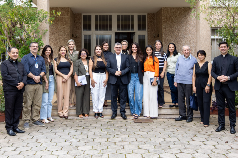 Imagem: Encontro entre Diocese e Fundos Sociais fortalece ações de sustentabilidade no Alto Tietê. Publicada no portal A+.