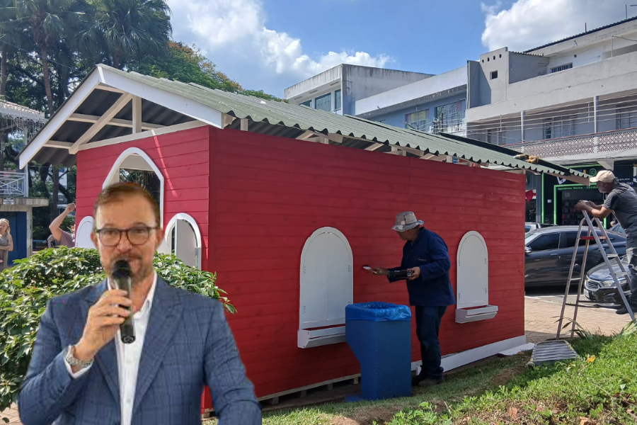 Imagem: Arujá anuncia mudança da Casa do Papai Noel para garantir acessibilidade no Natal Encantado 2025. Publicada no portal A+.