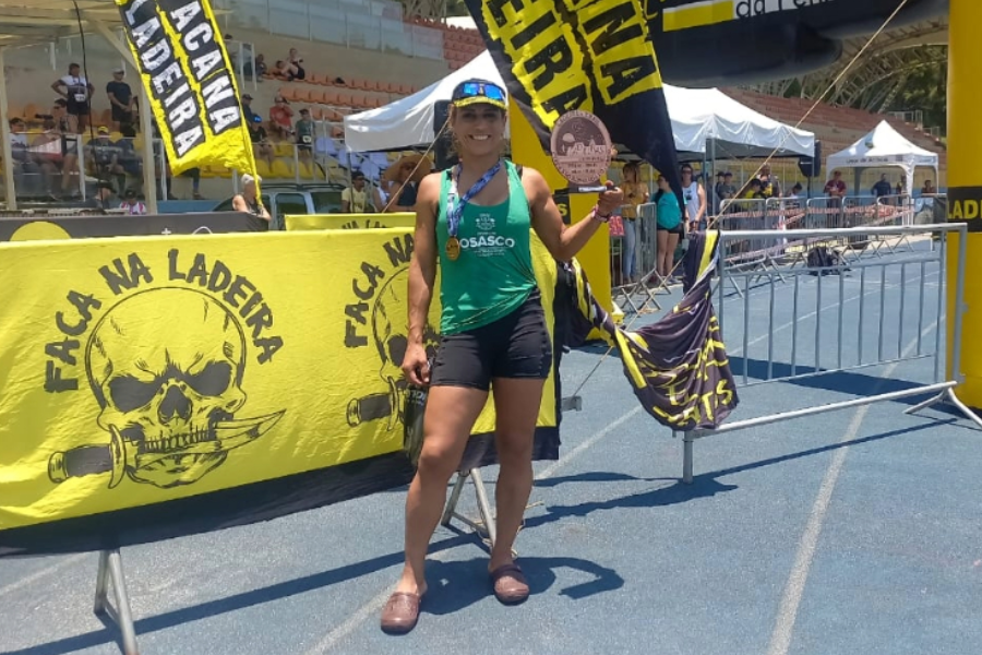 Imagem: Atleta de Osasco conquista vice-campeonato na Ladeiras Trail, uma das provas mais difíceis do Estado. Publicada no portal A+.