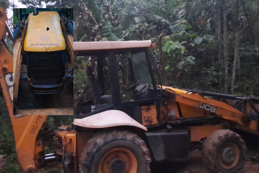 Imagem: GCM de Ferraz recupera máquina furtada da Prefeitura de Mogi das Cruzes. Publicada no portal A+.