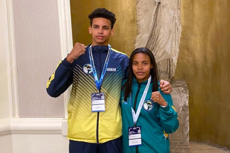 Imagem: Atletas de Osasco se destacam no Campeonato Pan-Americano de Kickboxing na Guatemala. Publicada no portal A+.