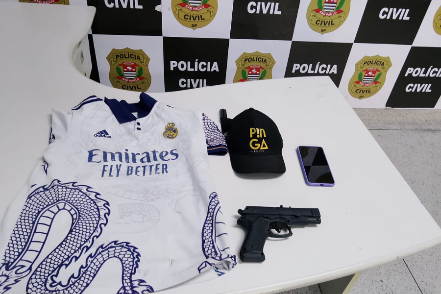 Imagem: Polícia Civil de Itaquá retira das ruas grupo que realizava disparos e roubos de motos no Alto Tietê. Publicada no portal A+.