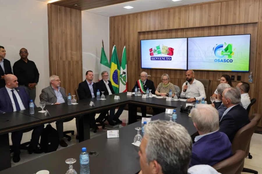 Imagem: Osasco reafirma irmandade com a Itália em cerimônia histórica que une passado e futuro da cidade. Publicada no portal A+.