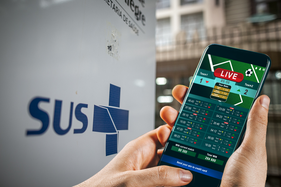 Imagem: SUS lança teleatendimento gratuito para dependentes de jogos de apostas e “bets”. Publicada no portal A+.
