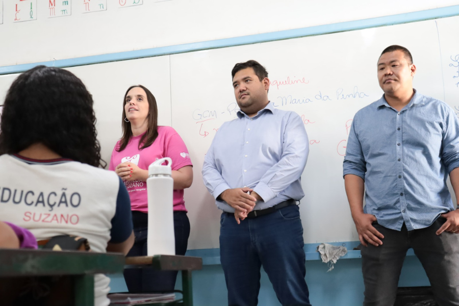 Imagem: Projeto ‘Maria Vai à Escola’ inicia ciclo de 2026 com foco em prevenção e igualdade no Jardim São José e Fazenda Aya. Publicada no portal A+.