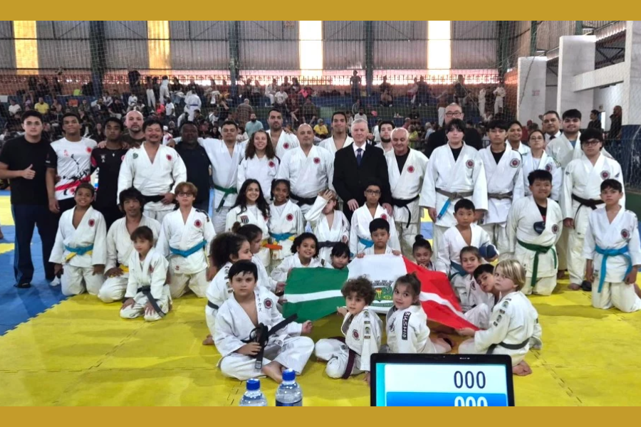 Imagem: Judô de Osasco brilha com 37 medalhas e lidera ação social em torneio no interior. Publicada no portal A+.