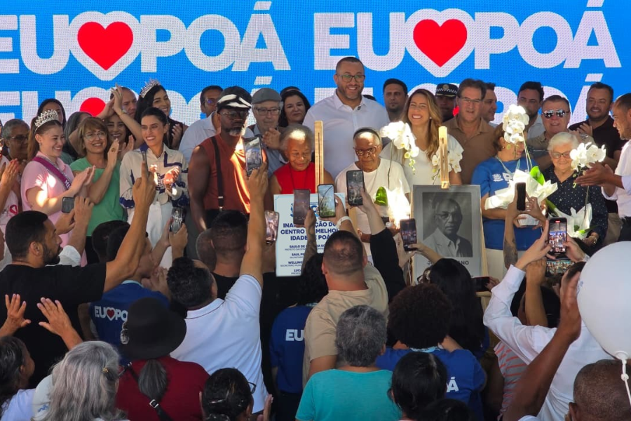 Imagem: Poá inaugura Centro da Melhor Idade com estrutura de padrão particular e foco na inclusão digital. Publicada no portal A+.