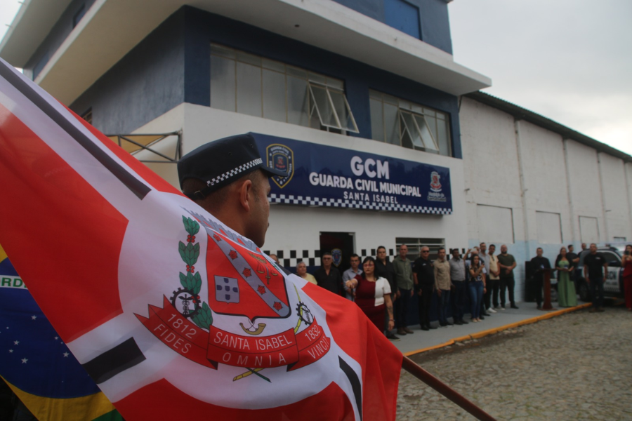 Imagem: Santa Isabel fortalece combate ao crime com inauguração de sede estratégica para a GCM. Publicada no portal A+.