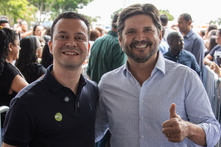 Imagem: Marcello Barbosa destaca força de André do Prado ao Senado: “Representatividade histórica para o Alto Tietê”. Publicada no portal A+.