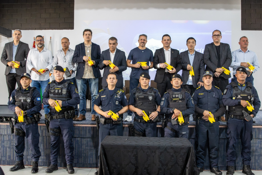 Imagem: Itaquá sedia pactuação do programa ‘Município Mais Seguro’ e garante R$ 2,5 milhões em investimentos para a GCM. Publicada no portal A+.