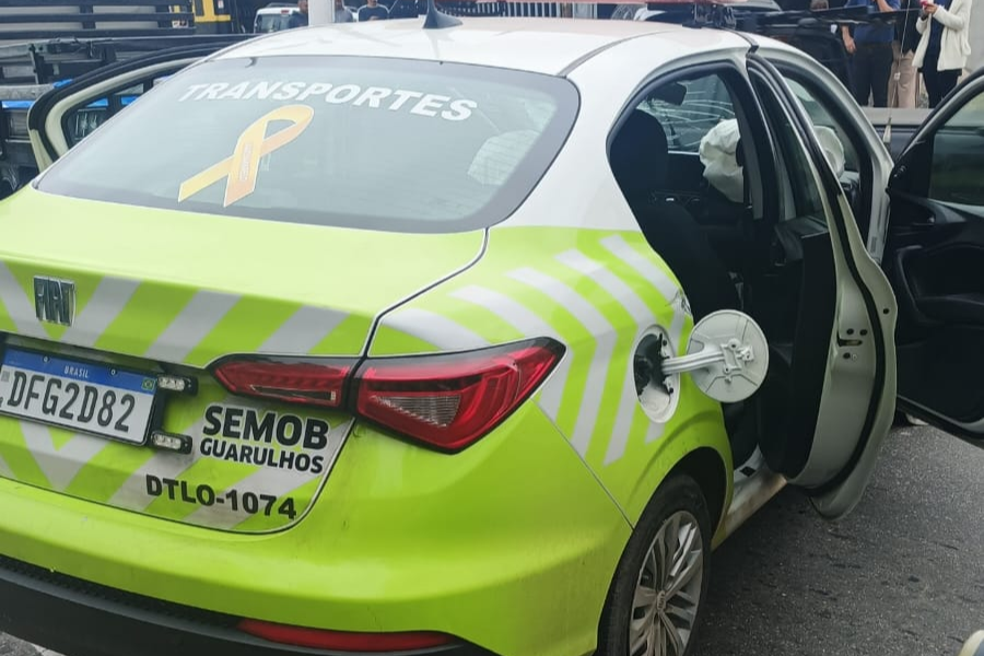 Imagem: Smart Mogi identifica veículo furtado da Prefeitura de Guarulhos e suspeito é preso após perseguição em Braz Cubas. Publicada no portal A+.