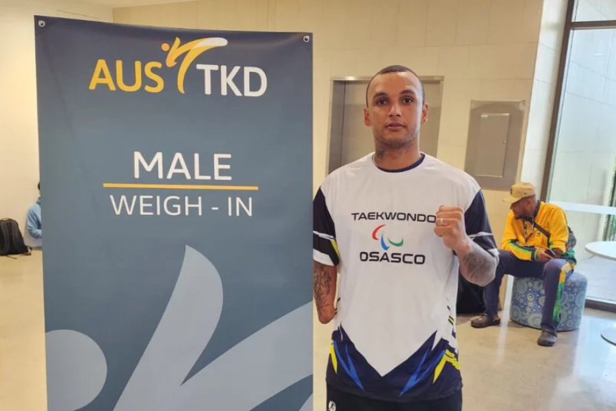 Imagem: Paratleta representa Osasco e o Brasil em competições na Austrália. Publicada no portal A+.
