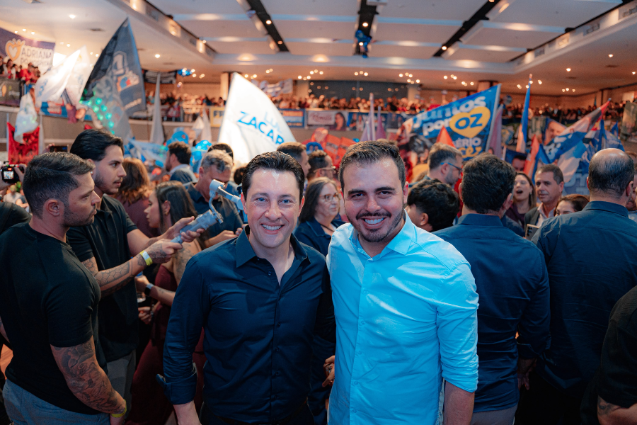 Imagem: Força regional: Gambale reúne prefeitos e lideranças do Alto Tietê em grande convenção do Podemos. Publicada no portal A+.