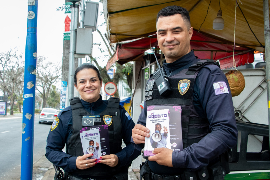 Imagem: Prevenção à violência contra a mulher ganha reforço em Arujá durante o Agosto Lilás. Publicada no portal A+.