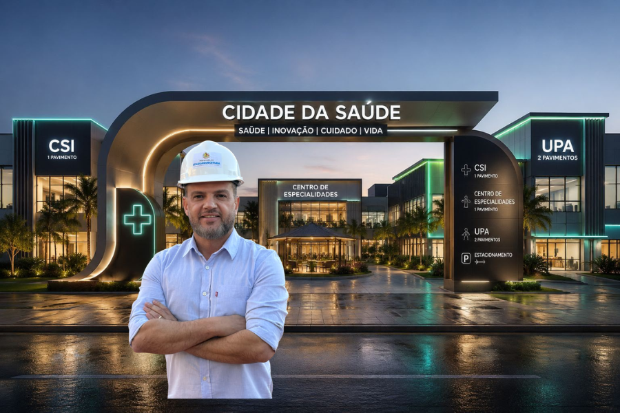 Imagem: Primeira ‘Cidade da Saúde’ do Brasil: Itaquá anuncia complexo de R$ 40 milhões com UPA, pediatria e especialidades. Publicada no portal A+.