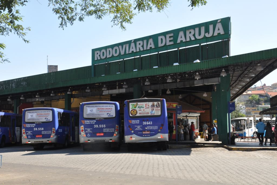 Imagem: Populares reclamam de demora na chegada da polícia durante confusão na Rodoviária de Arujá. Publicada no portal A+.