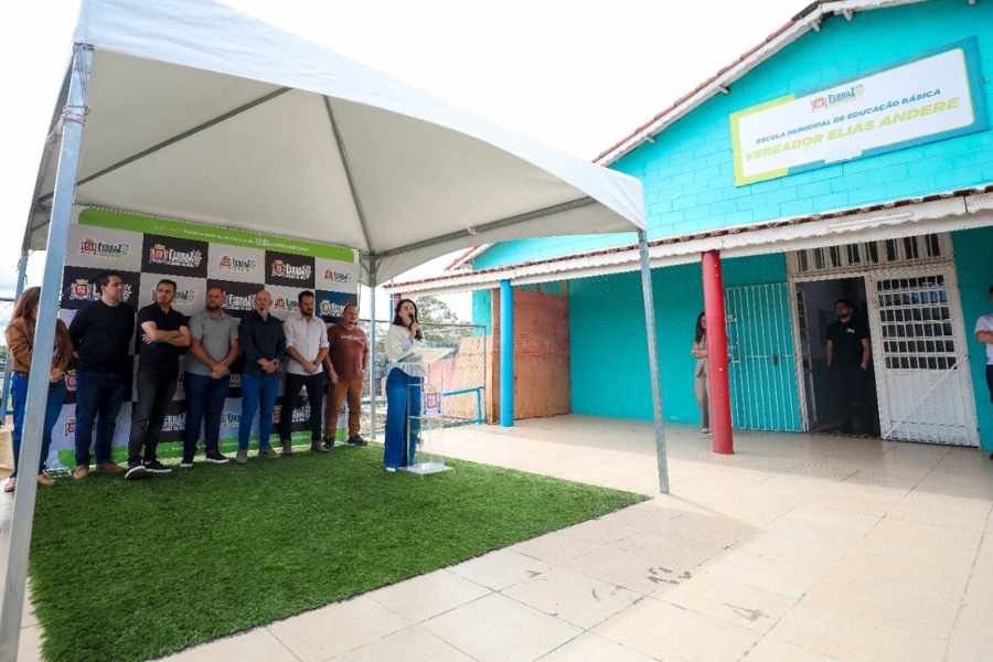 Imagem: Ferraz inicia obra de R$ 4 milhões para ampliar escola na Vila Arbame e abrir vagas para mais 100 alunos. Publicada no portal A+.