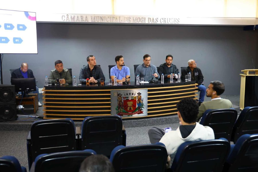 Imagem: Câmara de Mogi sedia audiência pública sobre orçamento e ações do Esporte. Publicada no portal A+.